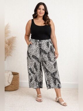 Cynthia Rowley Wide Leg Linen Pants